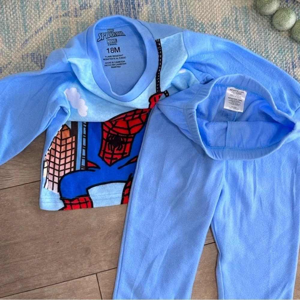 Blue Spider-Man Pajama Set